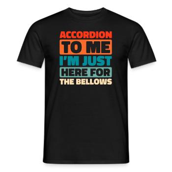 Accordéon - T-shirt homme - noir - Devant - AI Model Male 178 light (178cm)