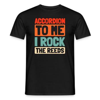 Accordéon - T-shirt homme - noir - Devant - AI Model Male 178 light (178cm)