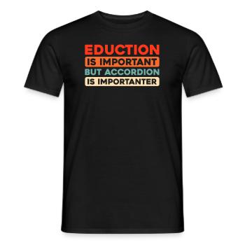 Accordéon - T-shirt homme - noir - Devant - AI Model Male 178 light (178cm)