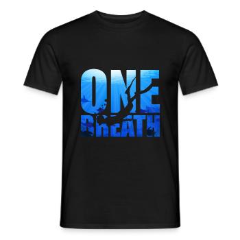 Apnoetauchen Freitaucher Tauchen Taucher Geschenk - Männer T-Shirt - Schwarz - Vorne - AI Model Male 178 light (178cm)