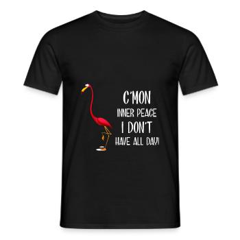 C´mon inner peace i don´t have all day! - Männer T-Shirt - Schwarz - Vorne - AI Model Male 178 light (178cm)