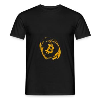 Bitcoin - Männer T-Shirt - Schwarz - Vorne - AI Model Male 178 light (178cm)