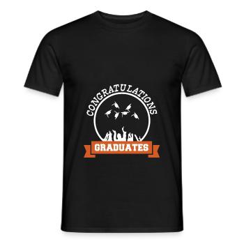 Graduates - Graduates - Men's T-Shirt - black - Front - AI Model Male 178 light (178cm)