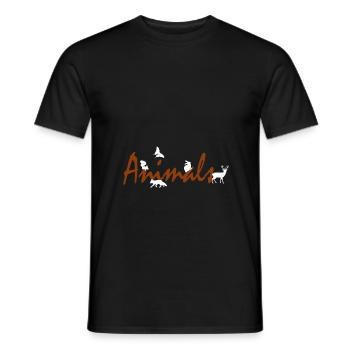 Animals - Männer T-Shirt - Schwarz - Vorne - AI Model Male 178 light (178cm)