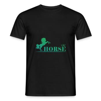 Cheval - cheval - T-shirt homme - noir - Devant - AI Model Male 178 light (178cm)