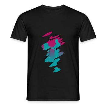 Painter at art - Maler bei der Kunst - Männer T-Shirt - Schwarz - Vorne - AI Model Male 178 light (178cm)