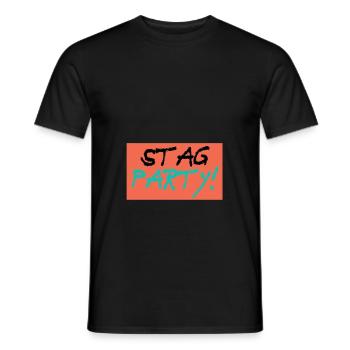 Stag Party - Junggesellenabschied - Männer T-Shirt - Schwarz - Vorne - AI Model Male 178 light (178cm)