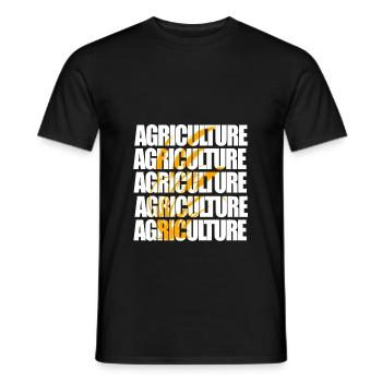 Agriculture - Landwirtschaft - Männer T-Shirt - Schwarz - Vorne - AI Model Male 178 light (178cm)