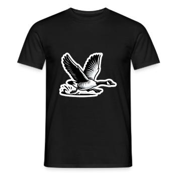 Funny Canadian Goose - Men's T-Shirt - black - Front - AI Model Male 178 light (178cm)