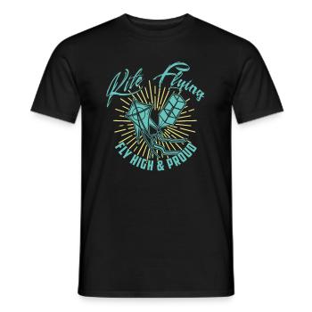 Drachen Steigen Lassen Drachensport Drachenfest - Männer T-Shirt - Schwarz - Vorne - AI Model Male 178 light (178cm)