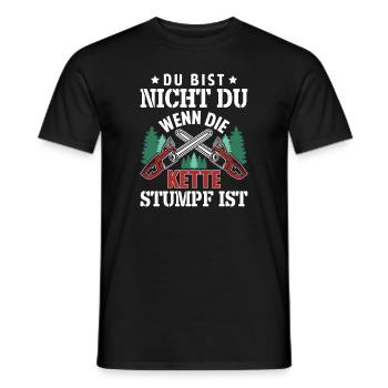 Du bist nicht du wenn die Kette stumpf ist - Männer T-Shirt - Schwarz - Vorne - AI Model Male 178 light (178cm)