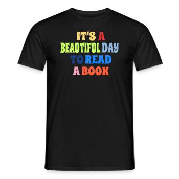 Schule Lehrer Schüler Lesen Spruch Bücher - Männer T-Shirt - Schwarz - Vorne - AI Model Male 178 light (178cm)