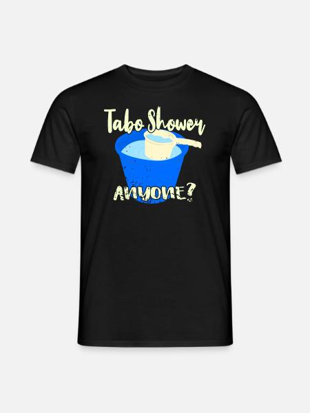 Tabo Shower Anyone? - Men's T-Shirt - black