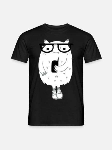 Cute Monster Nerd - Men's T-Shirt - 