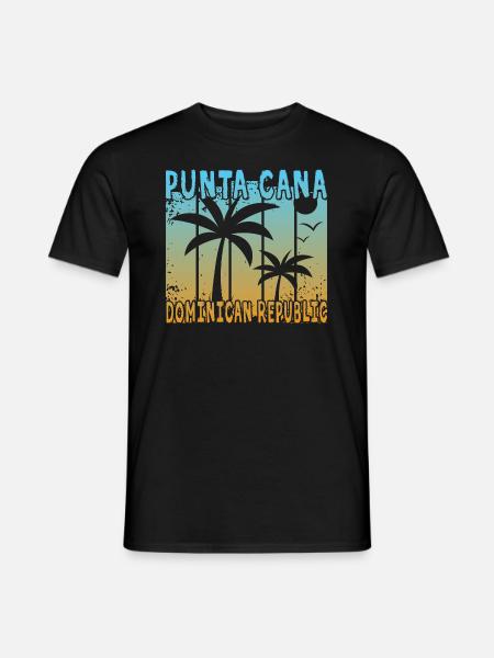 Punta Cana República Dominicana - Camiseta hombre - negro