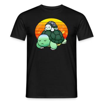 You don't wake sleeping turtles - Men's T-Shirt - black - Front - AI Model Male 178 light (178cm)