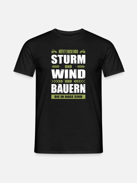 Bauernprotest Bauerndemo Bauer Landwirt Demo - Männer T-Shirt - Schwarz
