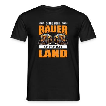 Landwirt Demo Stirbt Der Bauer Stirbt Das Land - Männer T-Shirt - Schwarz - Vorne - AI Model Male 178 light (178cm)