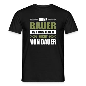 Bauernproteste 2024 Bauernprotest Bauerndemo Demo - Männer T-Shirt - Schwarz - Vorne - AI Model Male 178 light (178cm)