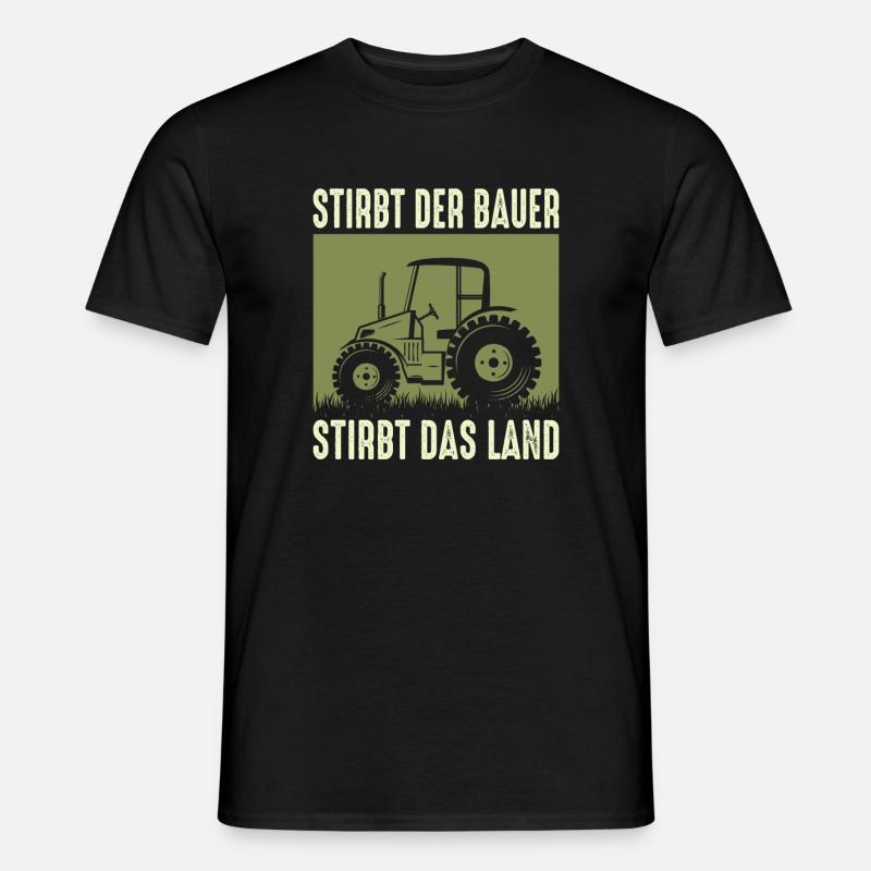 Bauernproteste 2024 Bauerndemo Landwirt Demo - Männer T-Shirt - Schwarz
