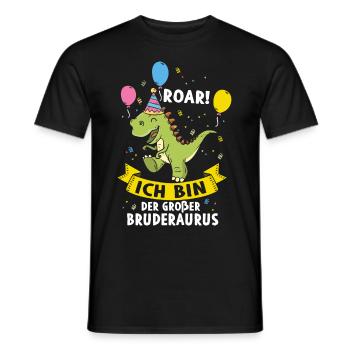 Je vais être un grand frère - T-shirt homme - noir - Devant - AI Model Male 178 light (178cm)