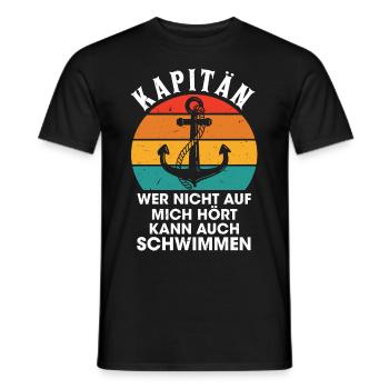 Les marins qui n'entendent pas savent nager - T-shirt homme - noir - Devant - AI Model Male 178 light (178cm)