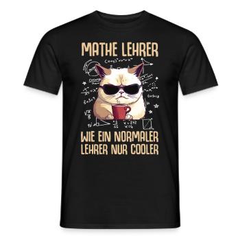 Professeur de mathématiques comme un professeur normal seulement - T-shirt homme - noir - Devant - AI Model Male 178 light (178cm)