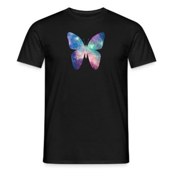 Motif cadeau univers papillon comme un univers - T-shirt homme - noir - Devant - AI Model Male 178 light (178cm)