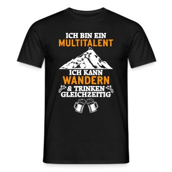 Idée cadeau polyvalente - T-shirt homme - noir - Devant - AI Model Male 178 light (178cm)