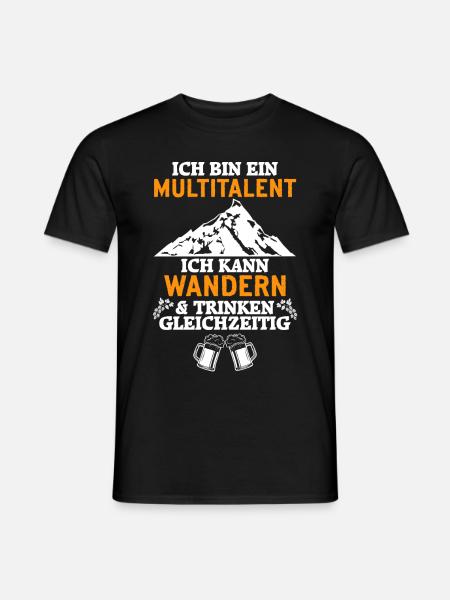 Wander Multitalent Geschenkidee - Männer T-Shirt - Schwarz