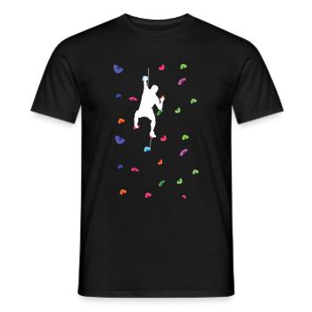 Wander/ Kletter Design Geschenkidee Kletterer Berg - Männer T-Shirt - Schwarz - Vorne - AI Model Male 178 light (178cm)