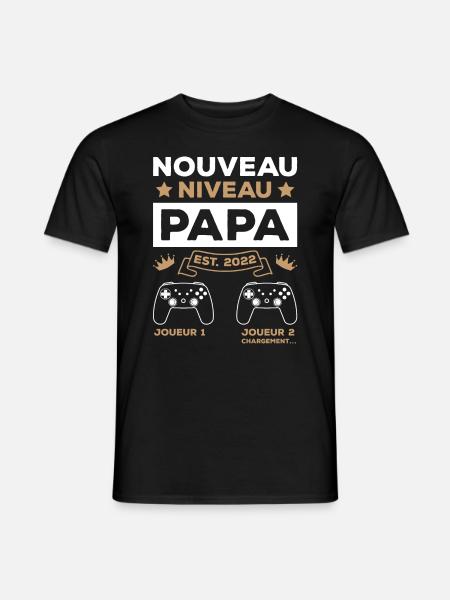 Originale Cadeau Futur Papa Geek - T-shirt homme - noir