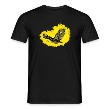 Adler - Männer T-Shirt - Schwarz - Vorne - AI Model Male 178 light (178cm)