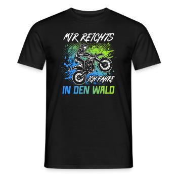 Motorrad Mir reichts Ich fahr Dirtbike Motocross - Männer T-Shirt - Schwarz - Vorne - AI Model Male 178 light (178cm)