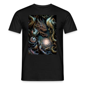 Enraciné III - T-shirt homme - noir - Devant - AI Model Male 178 light (178cm)