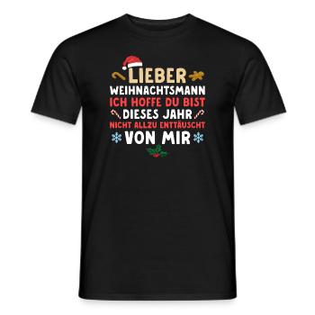 Weihnachten Humor Unartig - Männer T-Shirt - Schwarz - Vorne - AI Model Male 178 light (178cm)