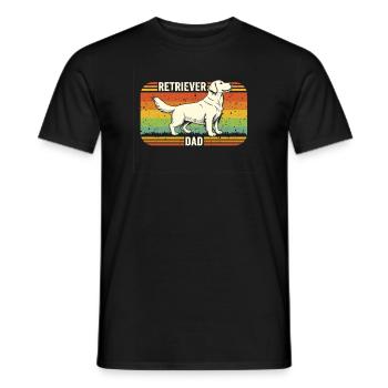 Golden Retriever est en or pour le meilleur chien - T-shirt homme - noir - Devant - AI Model Male 178 light (178cm)