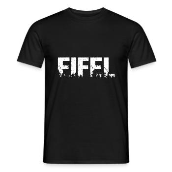 Eifel Forest Hiking - Men's T-Shirt - black - Front - AI Model Male 178 light (178cm)