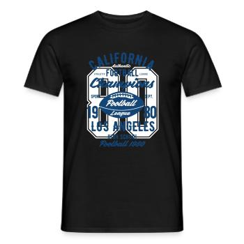 California Football League - Men's T-Shirt - black - Front - AI Model Male 178 light (178cm)