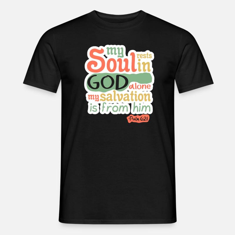 Bibelvers - Männer T-Shirt - Schwarz