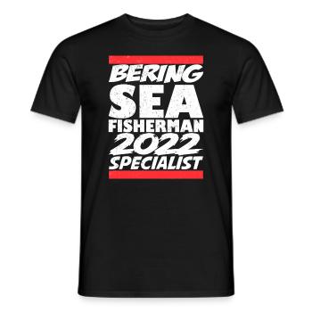 Bering Sea Fisherman 2022 Spécialiste Idée Cadeau - T-shirt homme - noir - Devant - AI Model Male 178 light (178cm)