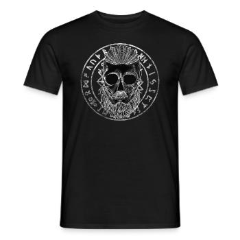 Runes Vikings Nordiques - T-shirt homme - noir - Devant - AI Model Male 178 light (178cm)
