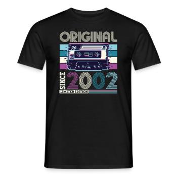 Original 2002 20th Birthday Gift Hommes - T-shirt homme - noir - Devant - AI Model Male 178 light (178cm)