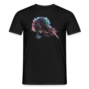Kiwi Vogel - Männer T-Shirt - Schwarz - Vorne - AI Model Male 178 light (178cm)