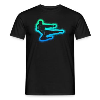 Taekwondo Arts Martiaux Enfants Hommes Garçons Karaté - T-shirt homme - noir - Devant - AI Model Male 178 light (178cm)