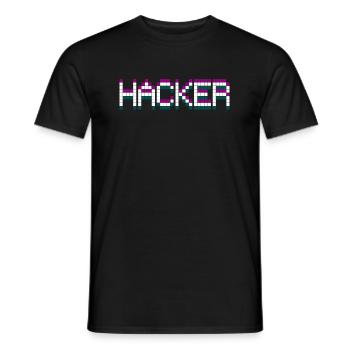 CHEMISE HACKER - T-shirt homme - noir - Devant - AI Model Male 178 light (178cm)