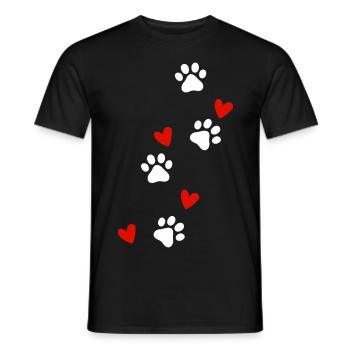 dogs lover - T-shirt homme - noir - Devant - AI Model Male 178 light (178cm)