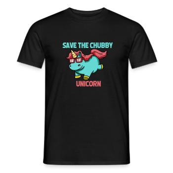 Mooliges Einhorn Sonnenbrille - Männer T-Shirt - Schwarz - Vorne - AI Model Male 178 light (178cm)