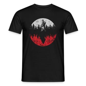 Halloween blutmond Sensenmann Geschenk - Männer T-Shirt - Schwarz - Vorne - AI Model Male 178 light (178cm)