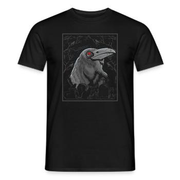 Schwarzer Rabe rote augen Halloween - Männer T-Shirt - Schwarz - Vorne - AI Model Male 178 light (178cm)